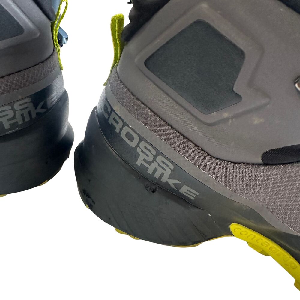 Salomon Cross Hike Mid GTX Men's Size 11 Hiking Boots Gore-Tex Gray Black Lime - Picture 7 of 11
